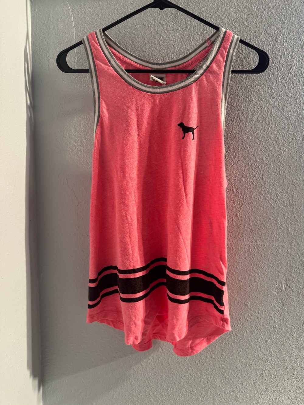 PINK Victoria's Secret Pink Tank Top with Black Accents
